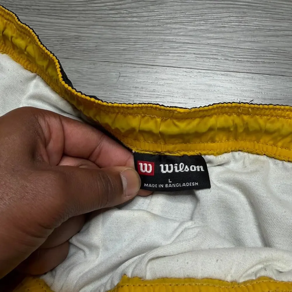 Vintage 90’s Wilson Athletic Embroidered Logo Loose Fit Track Pants Size Large